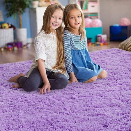 Wondo Ultra Soft Area Rug Shag Fluffy Rug for Bedroom Living Room 5X8ft Blue Modern Fuzzy & Shaggy Plush Carpet for Girls Room Boys Nursery Kids Playroom Home Decoration Floor Rugs Wondo Ultra Soft Area Rug Shag Fluffy Rug for Bedroom Living Room 5X8ft Blue Modern Fuzzy & Shaggy Plush Carpet for Girls Room Boys Nursery Kids Playroom Home Decoration Floor Rugs